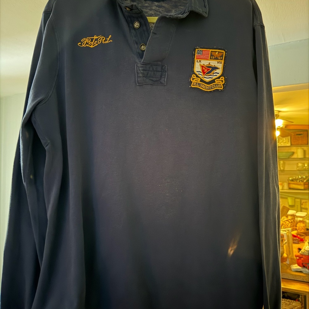 Polo by Ralph Lauren Navy Long Sleeve Polo Shirt